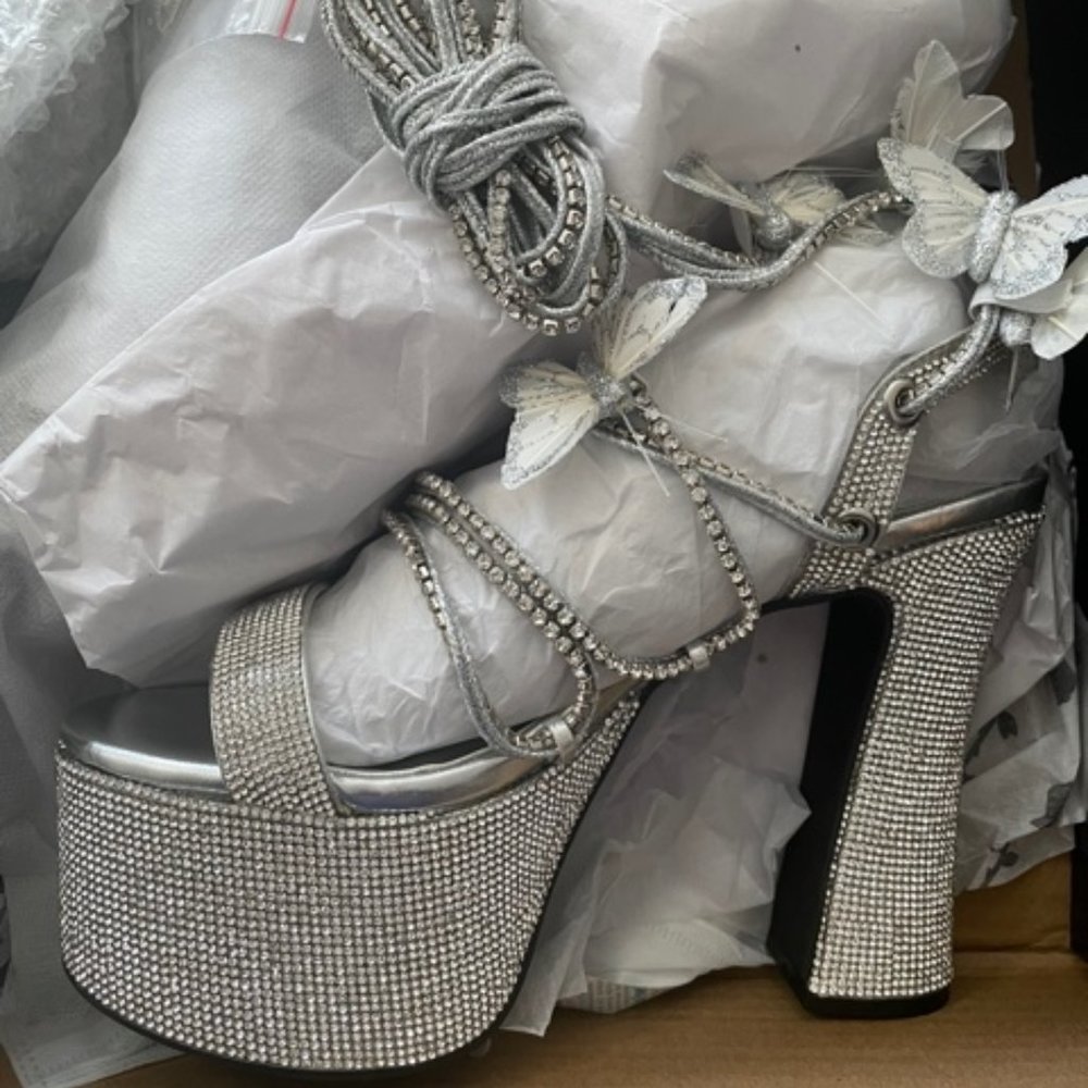 COPY - Blindin' Pixie Queen Lace Up Heels